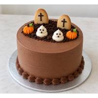 Graveyard Chocolate Cake
