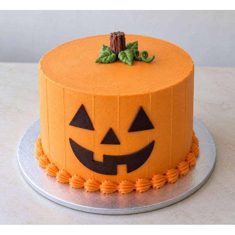 Jack-o’-Lantern Pumpkin Cake