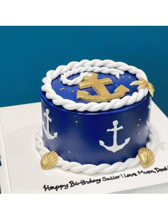 Nautical Anchor Cake