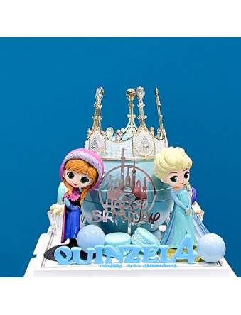 Elsa and Anna Pinata Cake