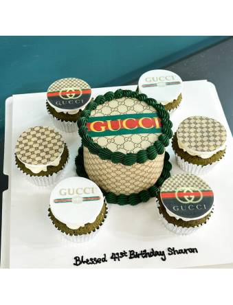 Gucci Cake and Cupcake Set