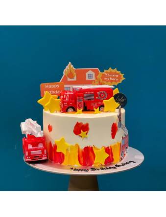 Fire fighter cake