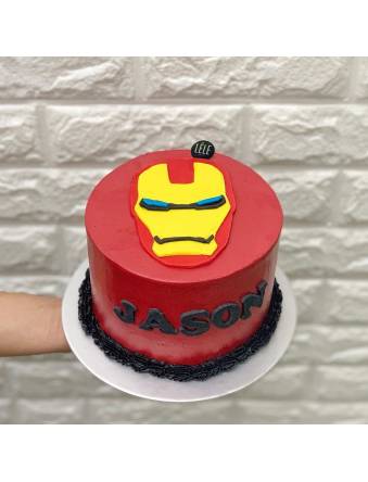 2D Iron Man Cake