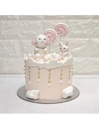 Pastel Bunny Lollipop Cake