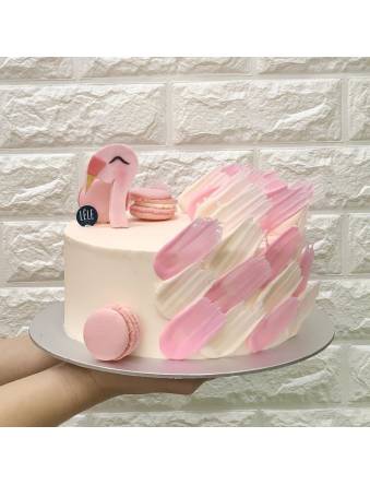 Pink Swan Cake