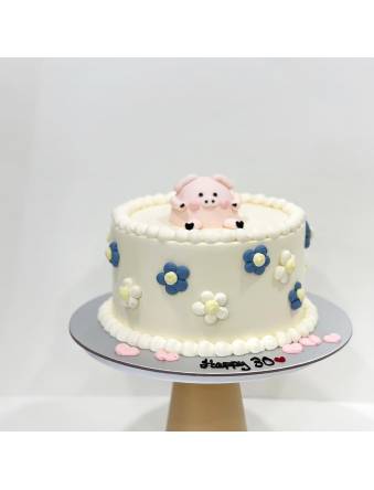 Buttercream Piggy Cake