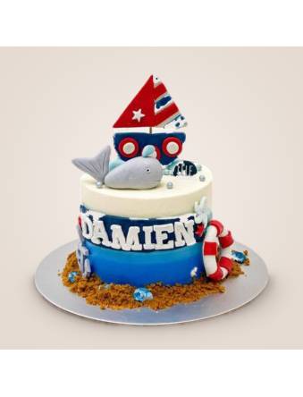 Mini Nautical by the Sea Cake