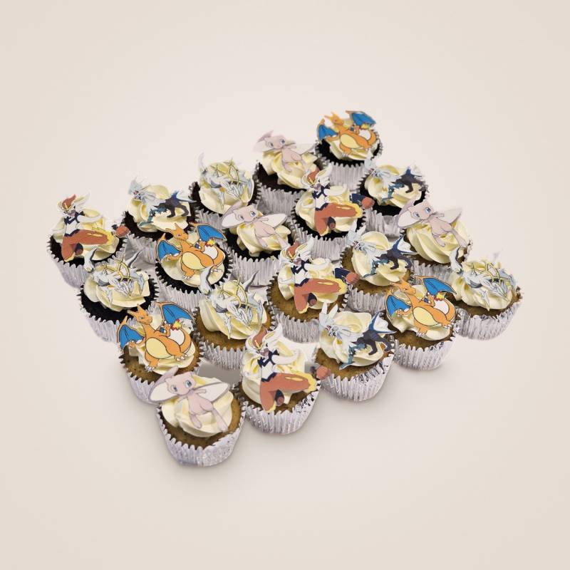Pokemon Characters Print Cupcakes