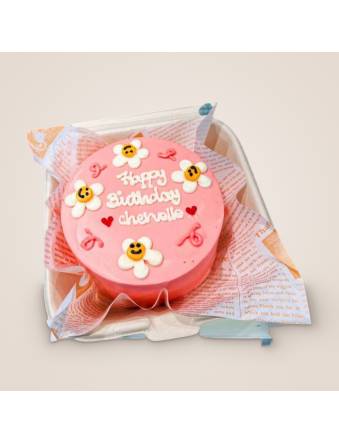 Smiley Flower Bento Cake