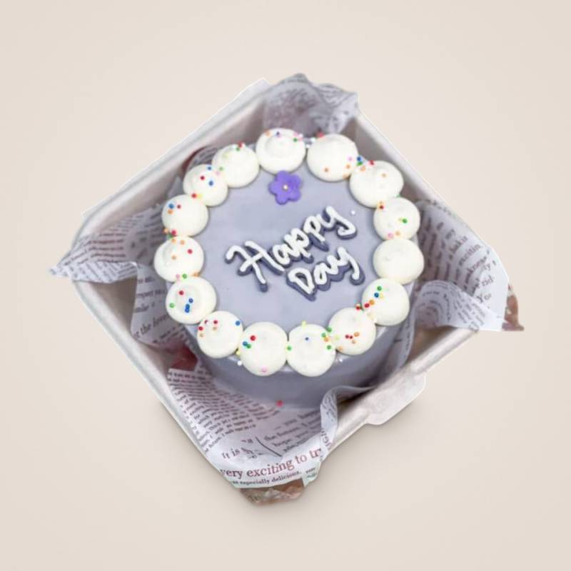 Sweet Purple Korean Bento Cake