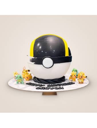 Ultra Ball Pokemon Pinata Cake