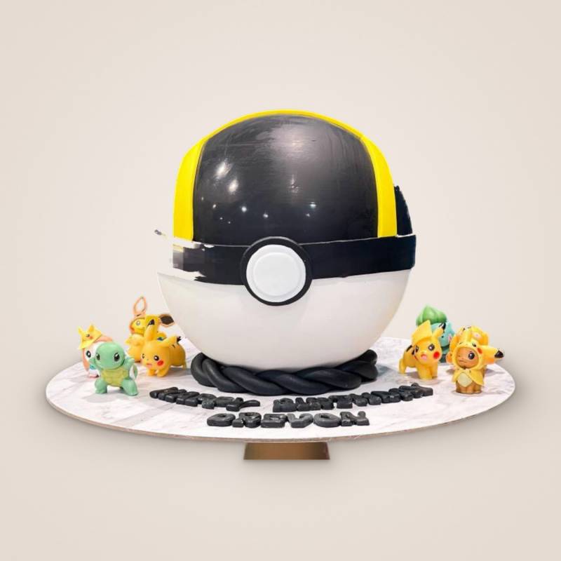 Ultra Ball Pokemon Pinata Cake