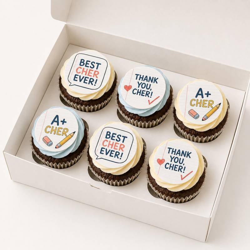 Best Cher Ever Teachers' Day Cupcakes (6pcs)