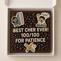 Teachers' Day Message Brownie Slab (5 inch)