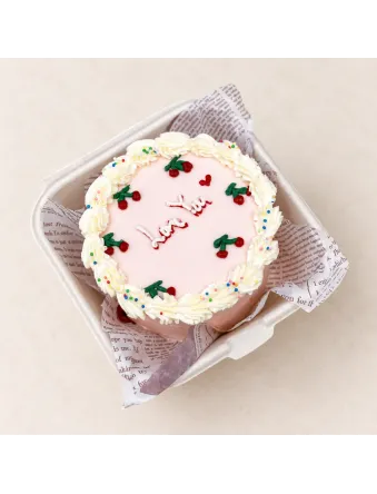 Cherry Korean Bento Cake