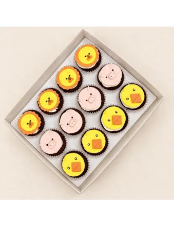 2D Animal Cupcakes