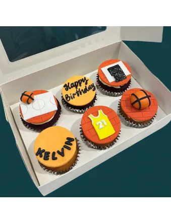 Basketball Cupcakes