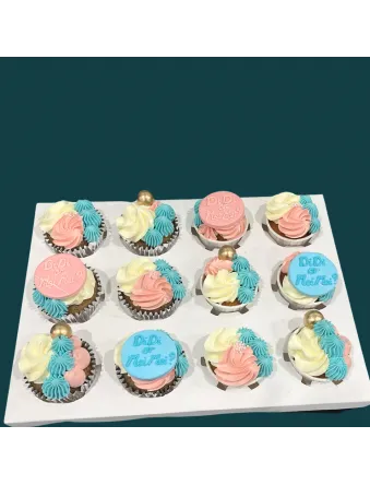 Gender Reveal Cupcakes – Pink or Blue Surprise Filling, Singapore