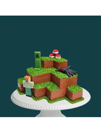 3D Minecraft Cake