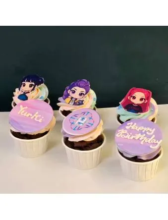 K-pop Demon Hunters-Inspired Cupcakes