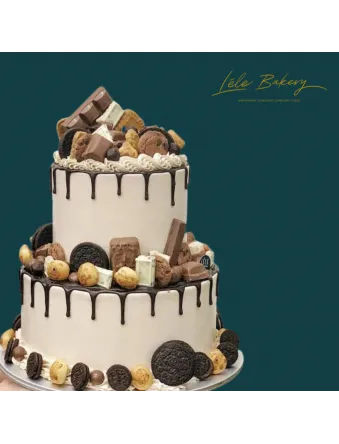 Chocolate Biscuit with Drip Cake