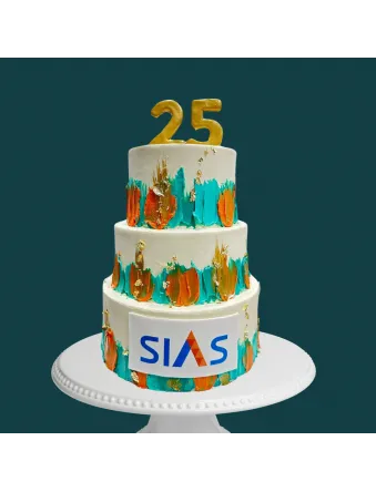 Corporate Abstract Cake