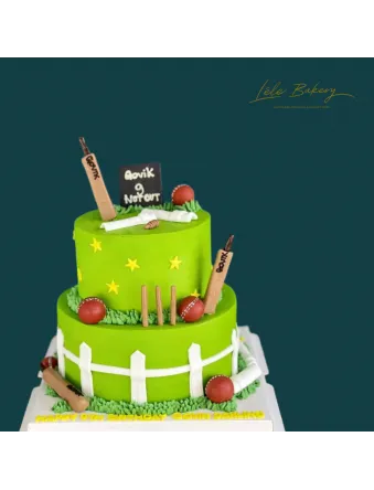 Cricket Field Cake