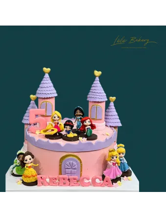 Mini Princess Castle Cake