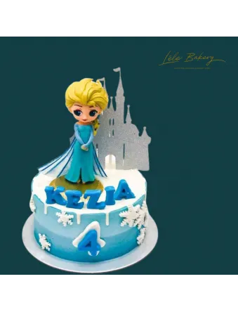 Frozen Elsa Castle Cake