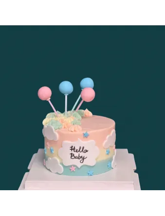 Gender Reveal Lollipop Cake – Baby Shower Surprise Cake Singapore