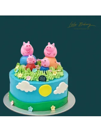 Happy Peppa Pig Family Cake