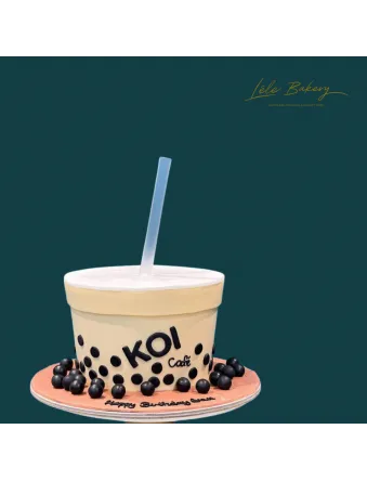 KOI Bubble Tea Drinkable Cake
