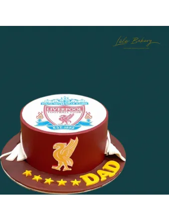 Maroon Liverpool Scarf Cake