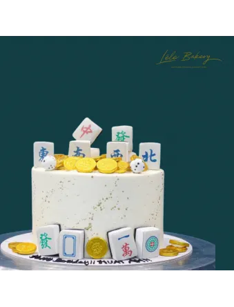 Mahjong Gold Coins Cake