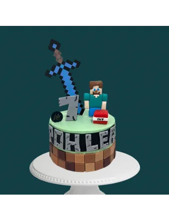 Minecraft Sword Cake