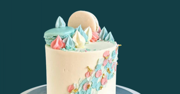 Mini Gender Reveal Cake | Creative Baby Reveal Cakes | Lele Bakery ...