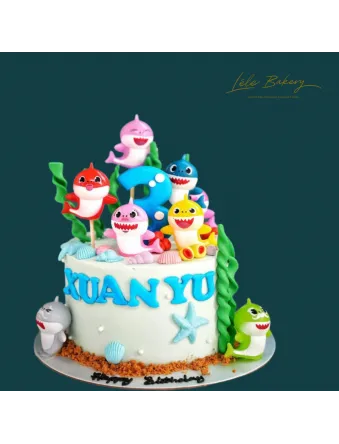 Ocean Baby Shark Cake