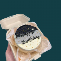 Ombre Black Bento Cake