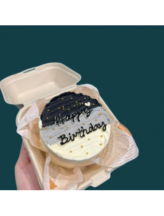 Ombre Black Bento Cake
