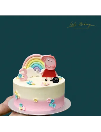 Ombre Peppa Cake