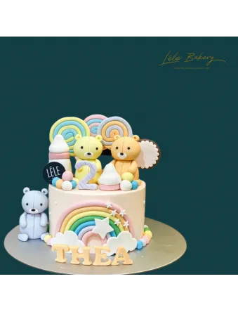 Pastel Bear Cake