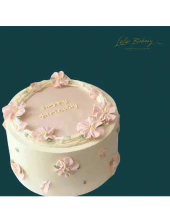 Pastel Buttercream Flower Cake
