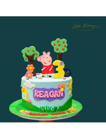 Peppa Pig Garden Cake