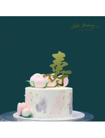 Pink and Purple Hues Longevity Cake