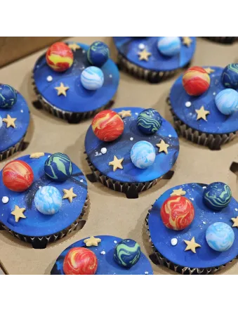 Planets Galaxy Cupcakes – Space Theme Cupcakes in Singapore