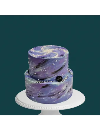 Purple Galaxy Cake