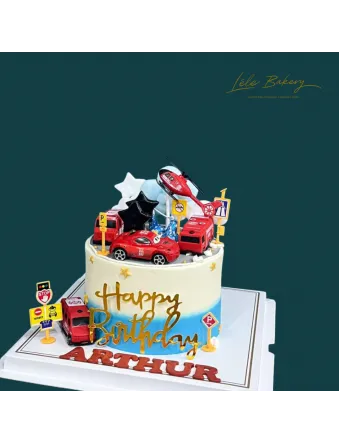 Red Vehicle Cake