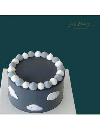 Shades of Grey Birthday Cake