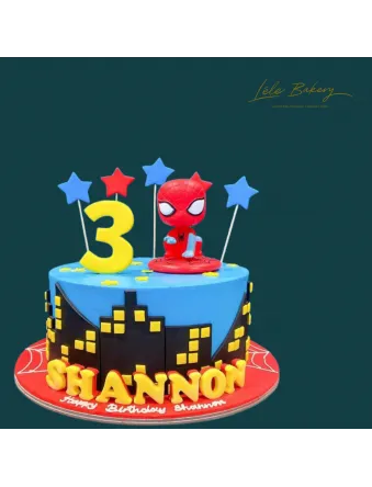 Spiderman Star Cake