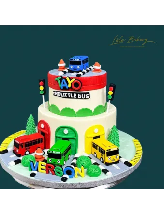 Tayo Bus Depot Cake
